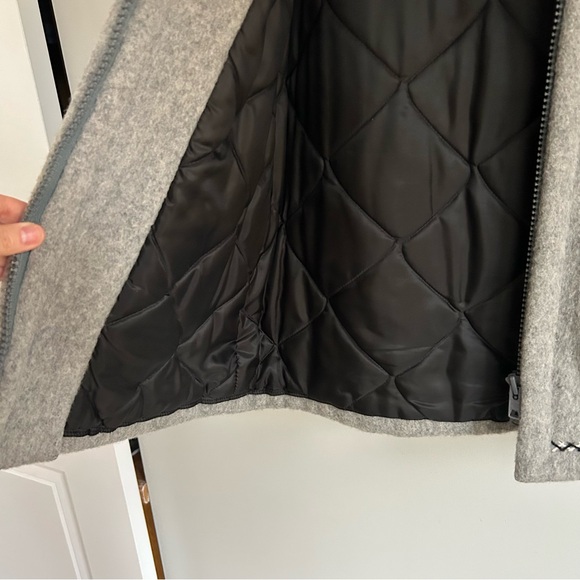 Vintage Inuit Grey Wool Brown Fur Hood Wool Coat Parka Size 10 Large - Picture 10 of 15